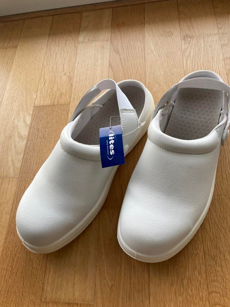 Veiligheids Clogs unisex MT 41, Wit, Nieuw, Ophalen of Verzenden, Werkschoenen