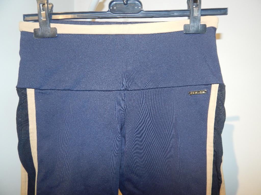 Deblon fijne stretch broek legging voile zijkanten kleur L, Verzenden, Zwart, Maat 42/44 (L), Zo goed als nieuw