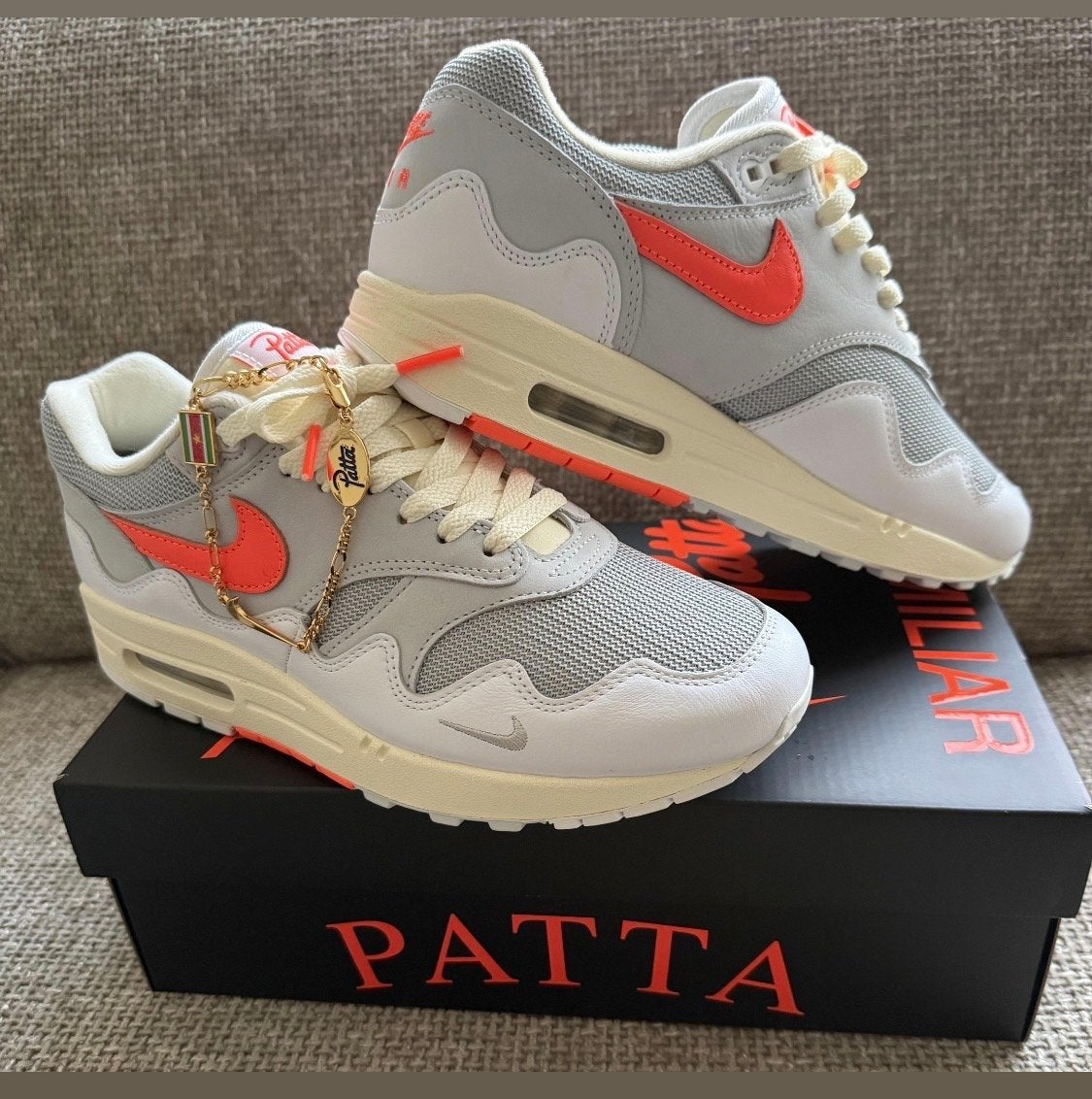 Nike Air Max 1 Patta Monarch -  US 9 EUR 42.5, Overige kleuren, Nieuw, Ophalen of Verzenden, Sneakers of Gympen