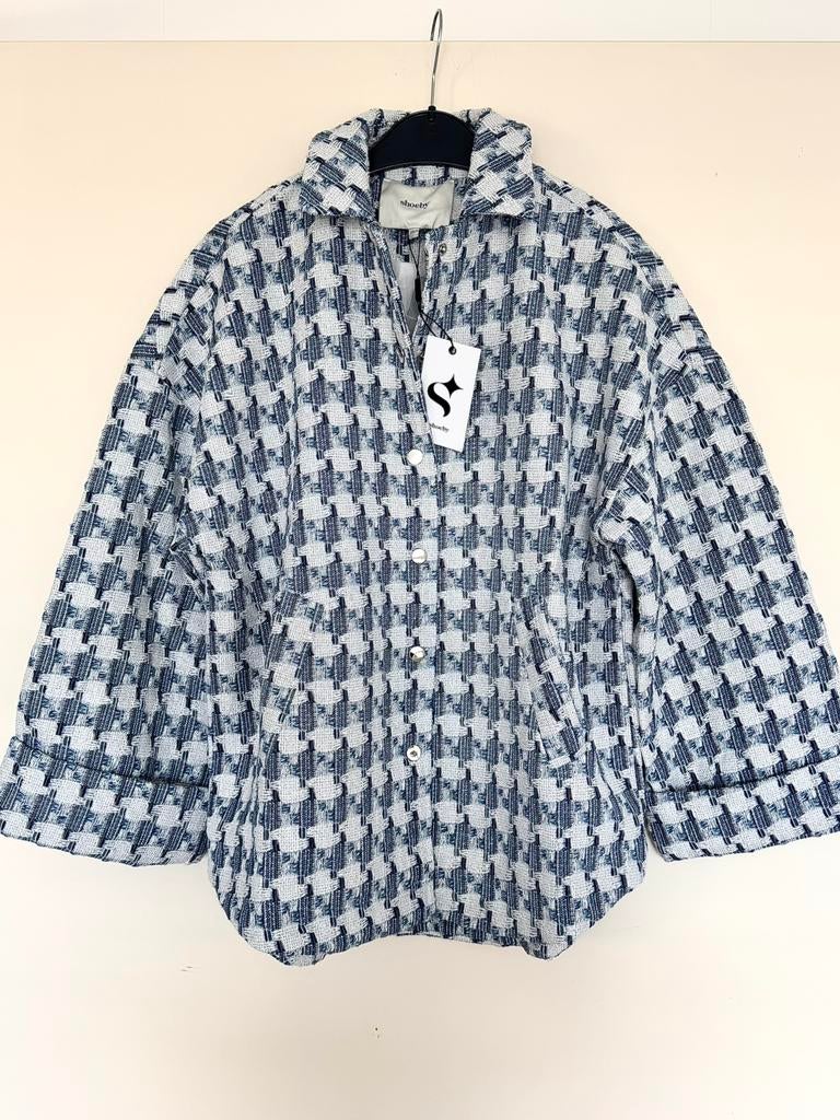 Shoeby oversized Jacquard ruiten jack maat XS/S, Nieuw, Shoeby, Maat 36 (S), Verzenden