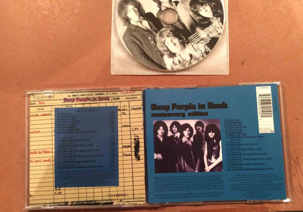 Deep Purple CD 's + Gillan Dio Blackmore Bolin + DVD 's, Ophalen of Verzenden, Zo goed als nieuw, Poprock