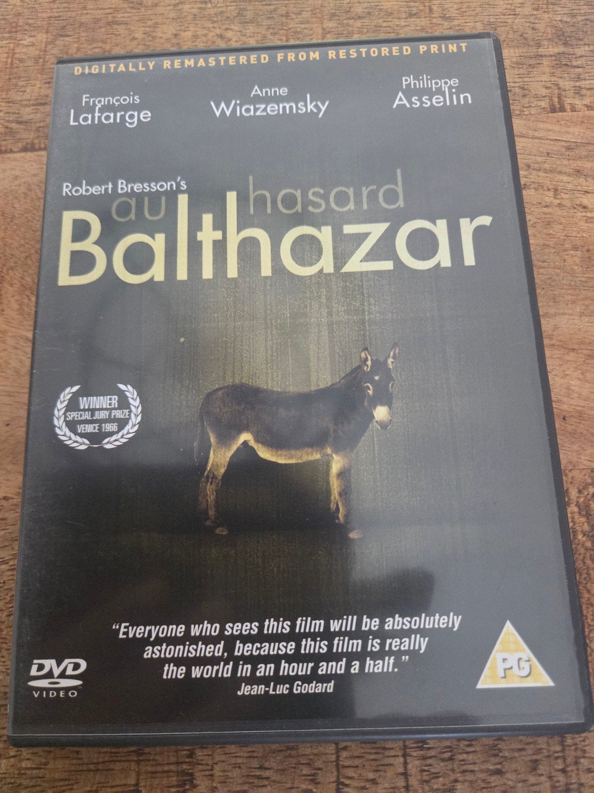 au hasard balthazar dvd(1966)Robert bresson, Cd's en Dvd's, Ophalen of Verzenden, Zo goed als nieuw, Overige gebieden