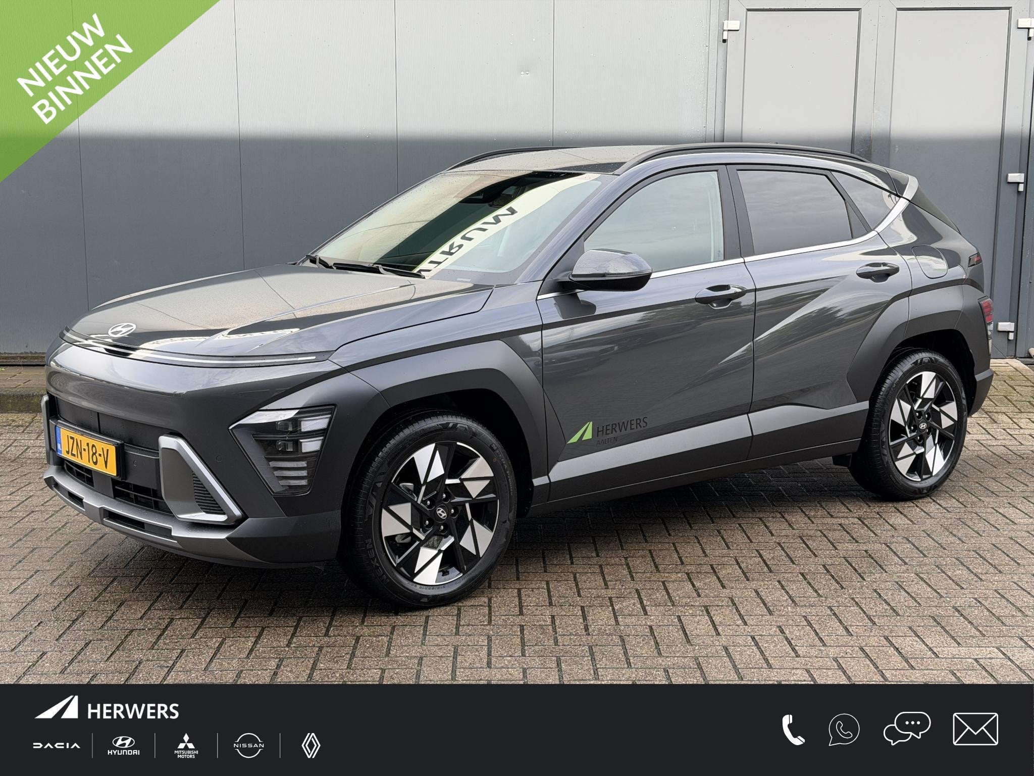 Hyundai Kona 1.6 GDI HEV Comfort Smart Voorstoelen verwarmd, 137 pk, Euro 6, Leder en Stof, 1110 kg