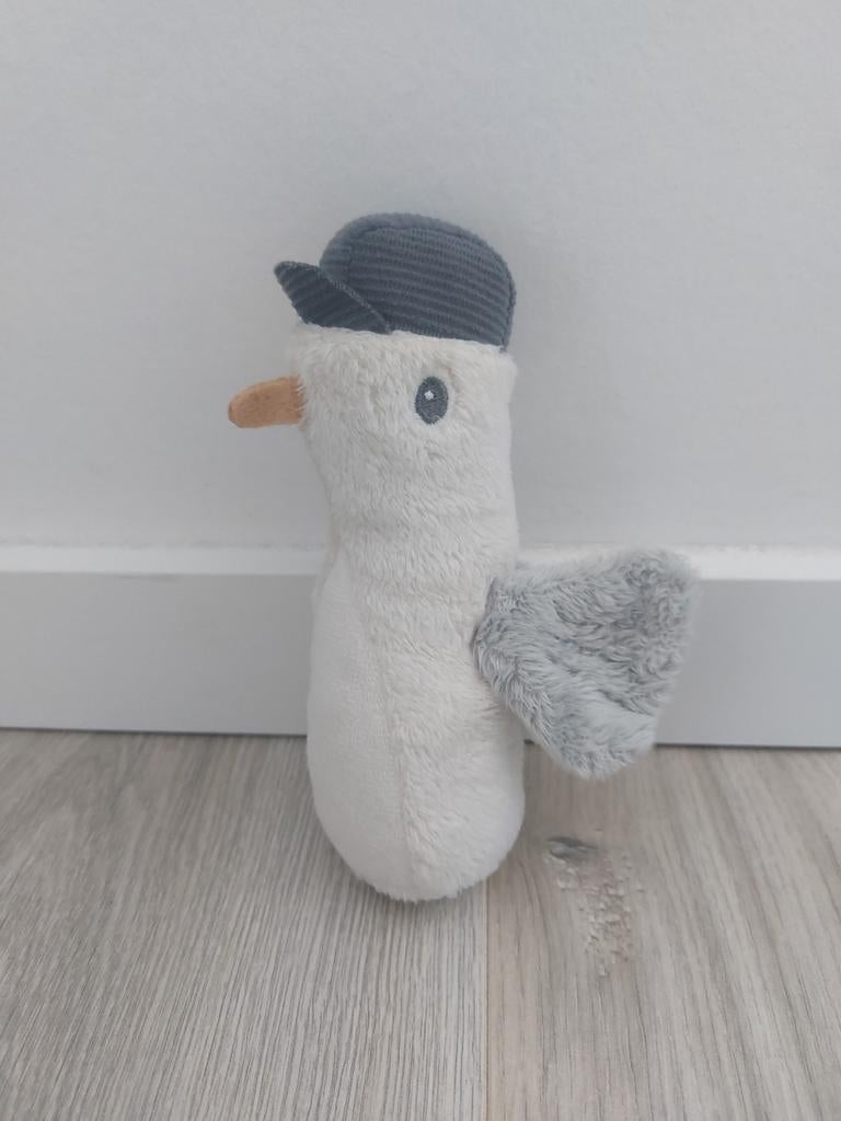 Knuffel rammelaar little dutch meeuw vogel sailors bay L268, Ophalen of Verzenden, Zo goed als nieuw