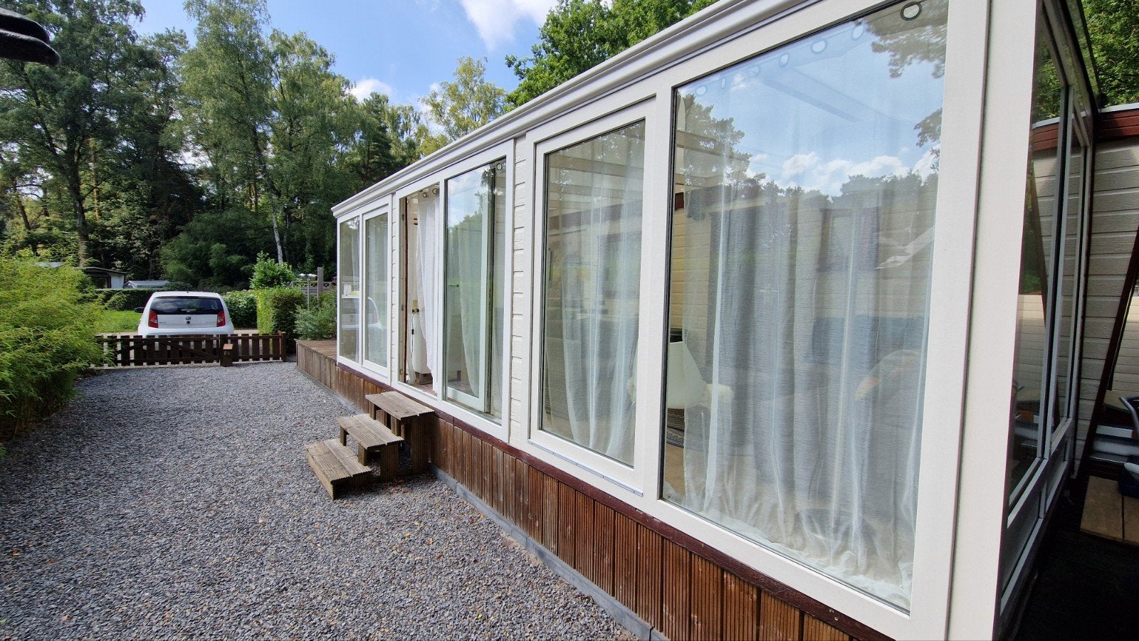 Aluminium Dichte Serre met Kiepkantel/Schuifdeuren, Doe-het-zelf en Verbouw, Ophalen, Gebruikt, 225 cm of meer, Overige typen