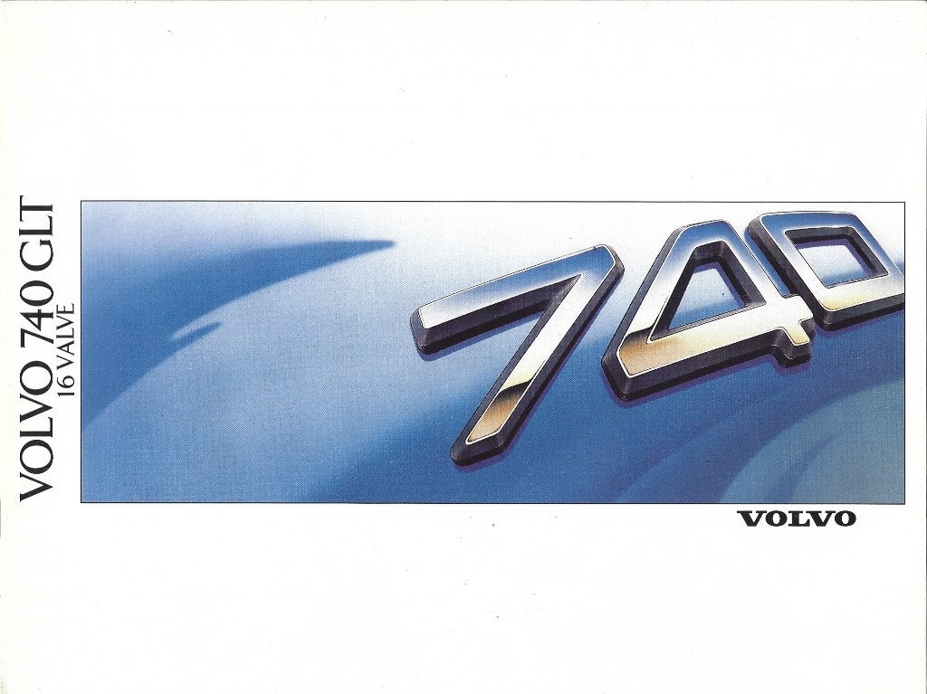 Brochure Volvo 740 GLT 1988, Ophalen of Verzenden, Gelezen, Volvo