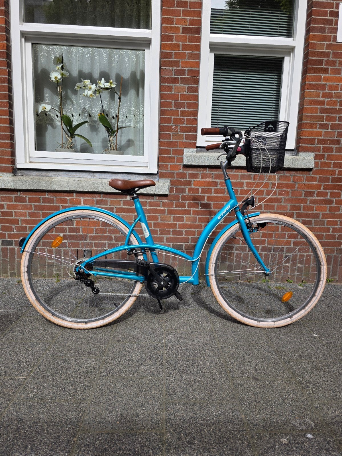 Btwin elops 320 damesfiets 28 inch with 6 gears, 50 tot 53 cm, Ophalen, Zo goed als nieuw