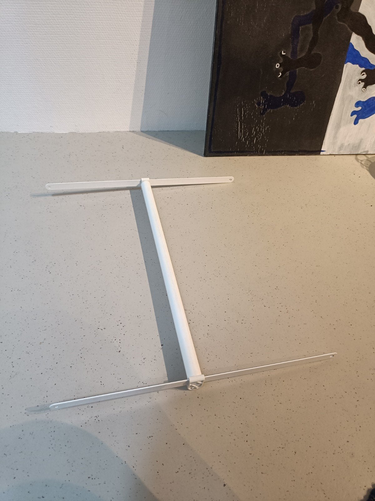 Roede geschikt voor platsa 60 cm, Ophalen, Gebruikt, Wit, Metaal