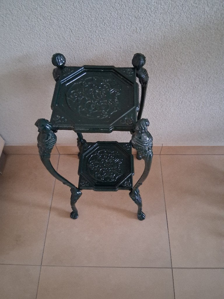 bijzettafel, Minder dan 55 cm, Gebruikt, Metaal of Aluminium, Rond