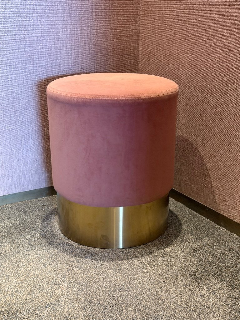 Velvet krukje, Ophalen, Minder dan 50 cm, Romantisch, Rond