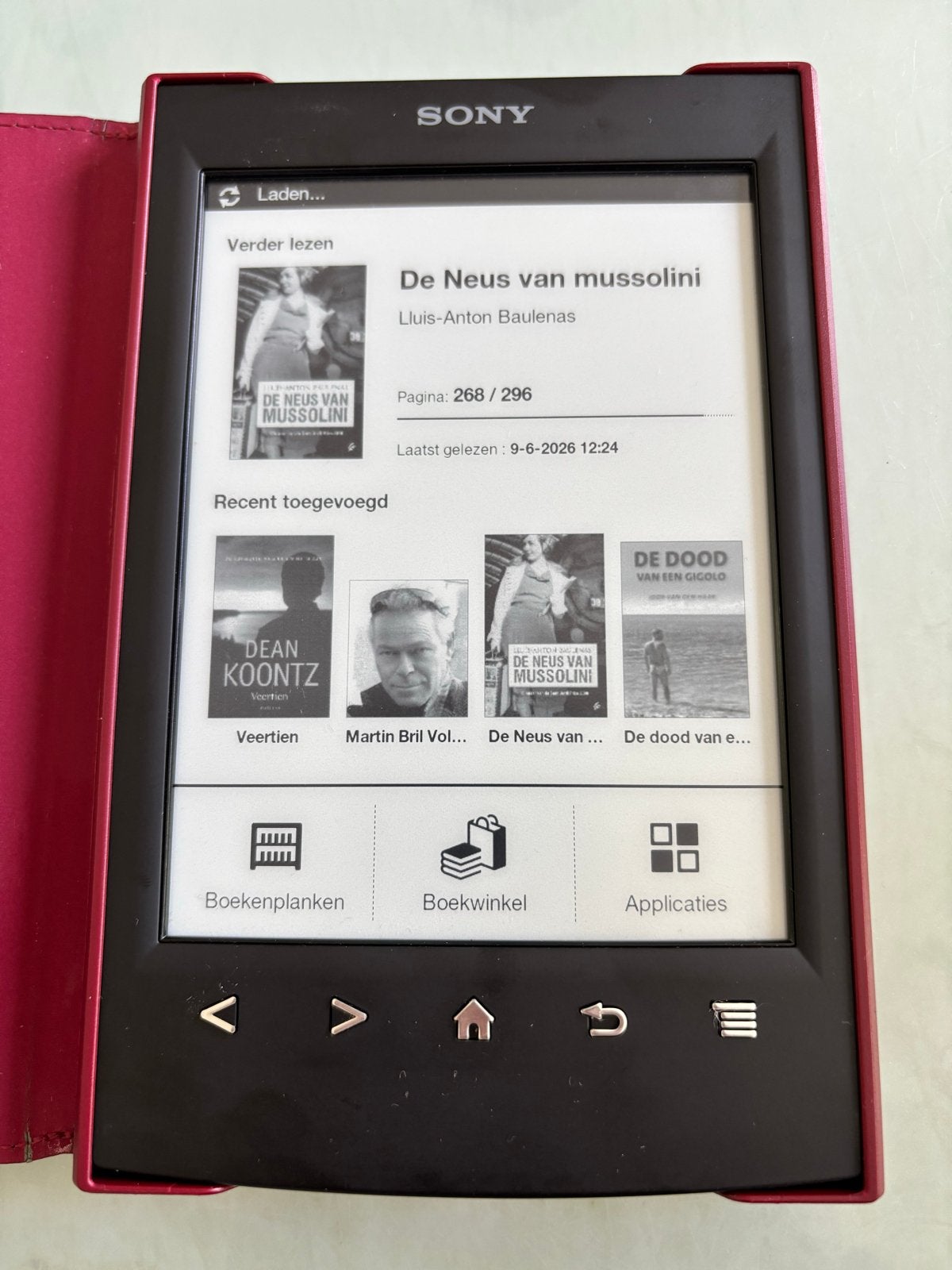 Sony Reader PRS-T2 E-reader met Wi-Fi en hoes, Computers en Software, E-readers, Gebruikt, 6 inch of minder, 4 GB of minder, Touchscreen