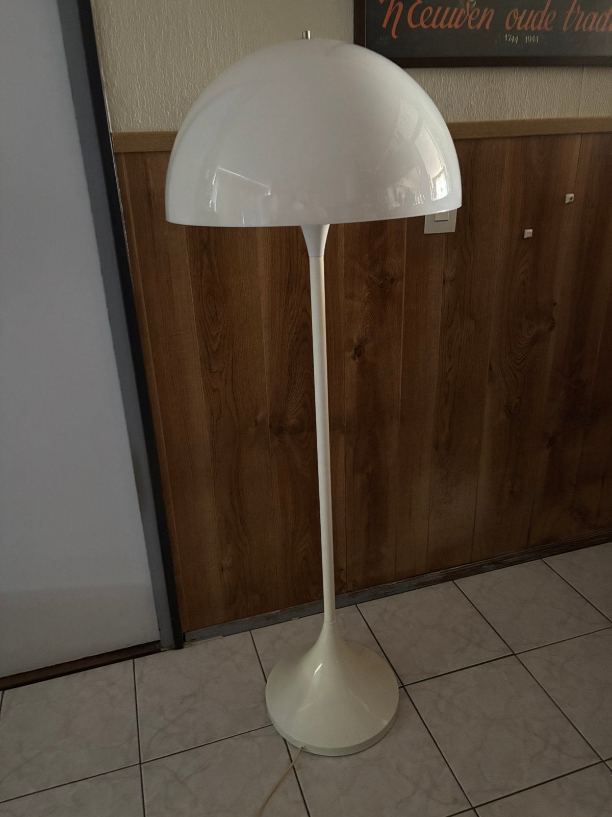 Orginele jaren ‘ 60 Hala Zeist Mushroom Vloerlamp, Huis en Inrichting, Ophalen, Zo goed als nieuw, Kunststof, 150 tot 200 cm
