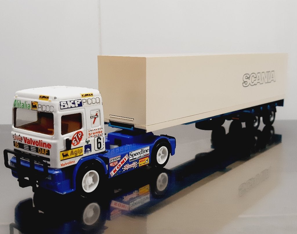 Tekno Scania Demo classic oplegger, Ophalen of Verzenden, Nieuw, Bus of Vrachtwagen, Tekno