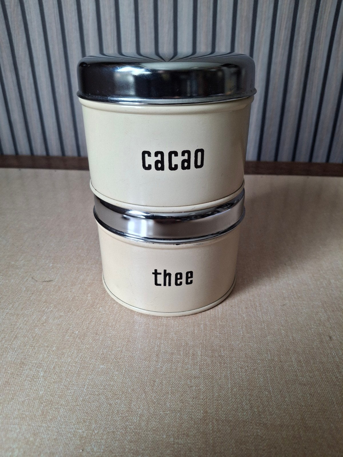 Brabantia voorraadblikjes, Verzamelen, Blikken, Ophalen of Verzenden, Gebruikt, Thee, Overige merken