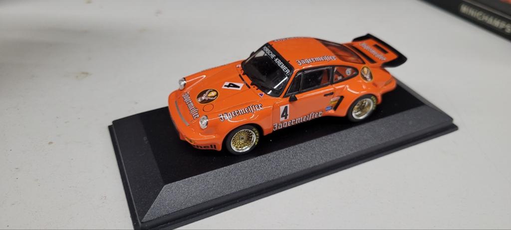 Minichamps Porsche 911 Carrera RSR Jagermeister 1975, Ophalen of Verzenden, Zo goed als nieuw, Auto, MiniChamps