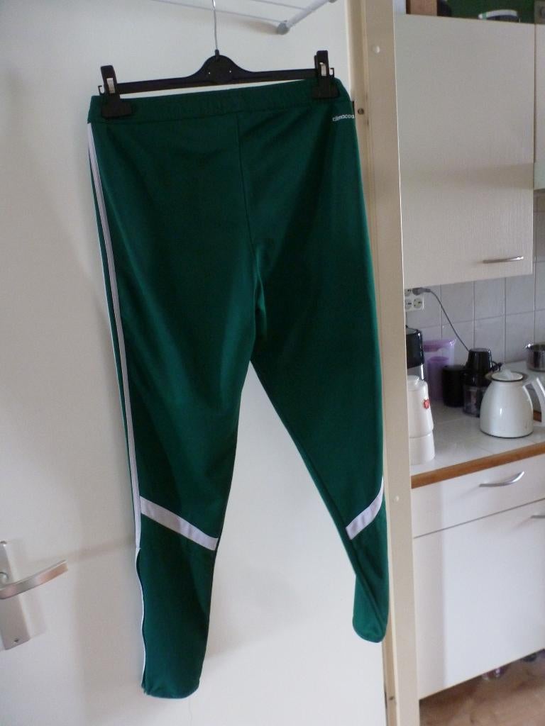 climacool ADIDAS groen broek M -GRATIS zend, Zo goed als nieuw, Verzenden, Maat 48/50 (M), Groen