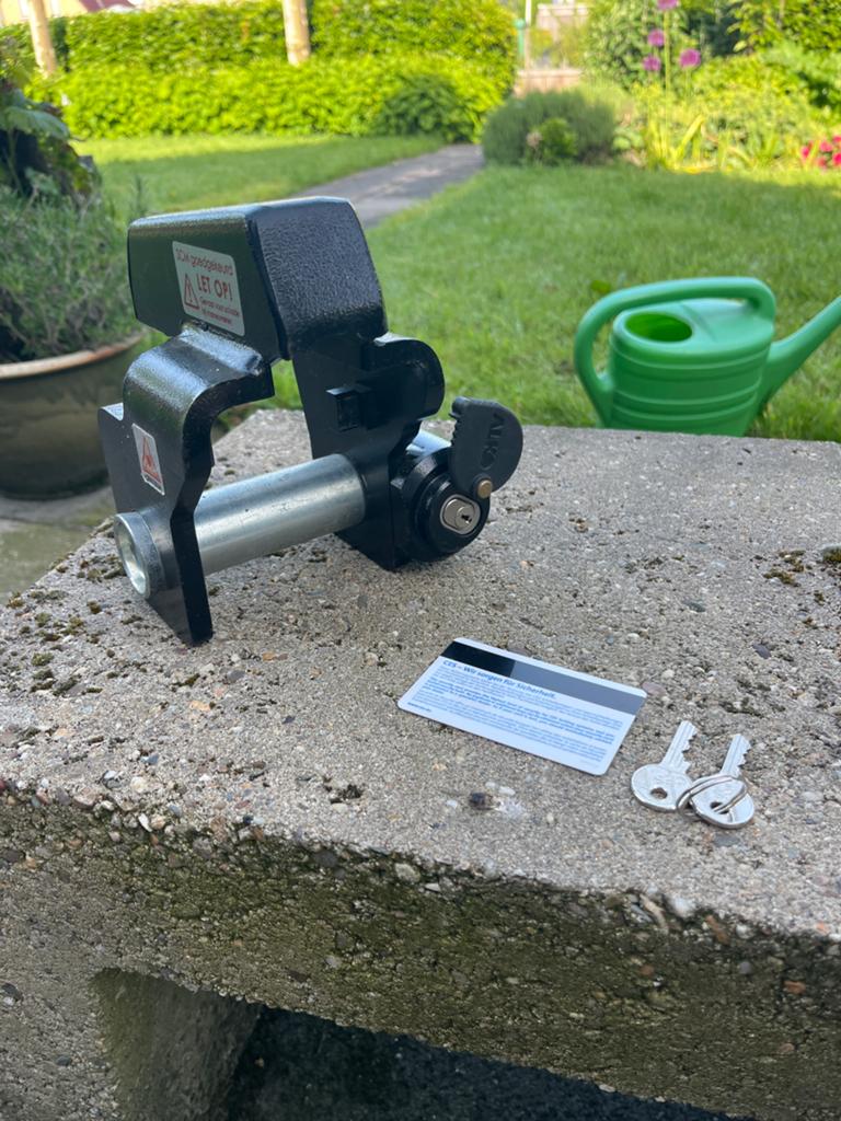 AL-KO Safety Premium Dissel slot voor caravan/aanhanger, Ophalen, Zo goed als nieuw