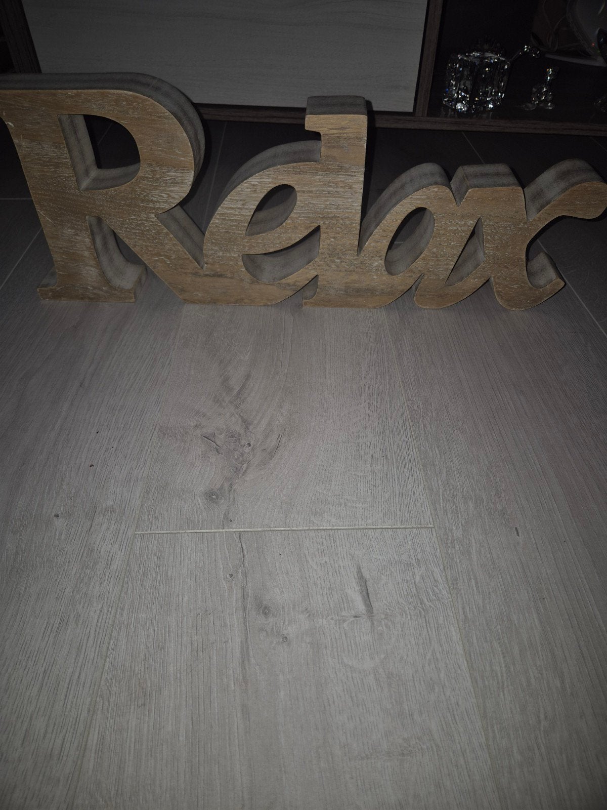 Riverdale 'Relax' decoratie, hout, zo goed als nieuw, Ophalen of Verzenden, Zo goed als nieuw, Bruin, Hout