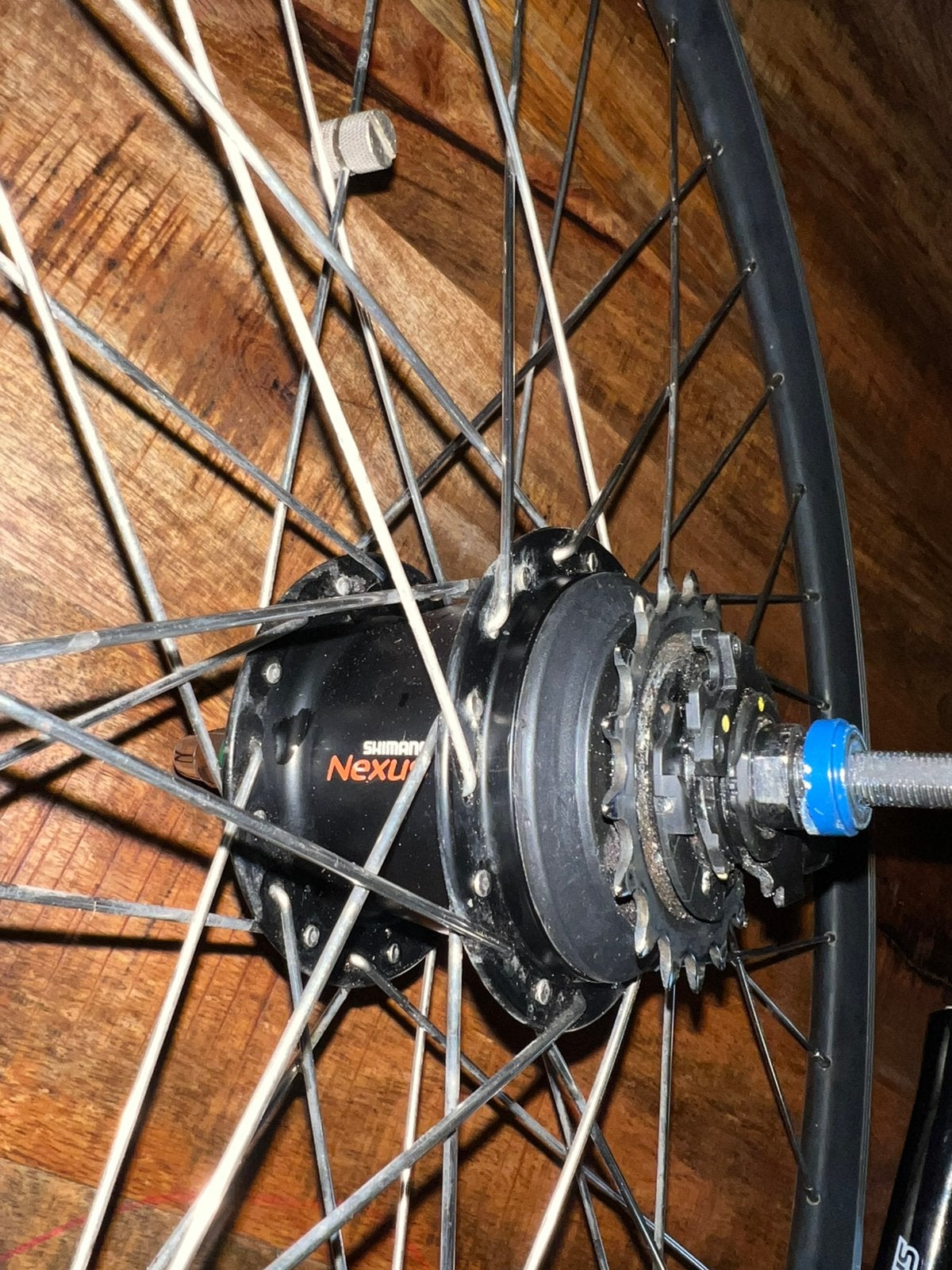 Achterwiel met Shimano Nexus versnellingsnaaf, Fietsen en Brommers, Ophalen of Verzenden, Zo goed als nieuw, Elektrische fiets