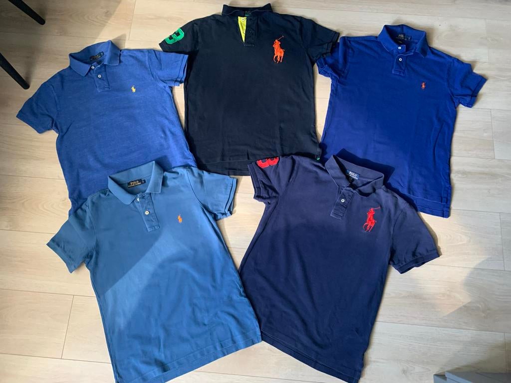 Diverse Polo Ralph Lauren polo's maat S, Ophalen of Verzenden, Zo goed als nieuw, Maat 46 (S) of kleiner, Blauw