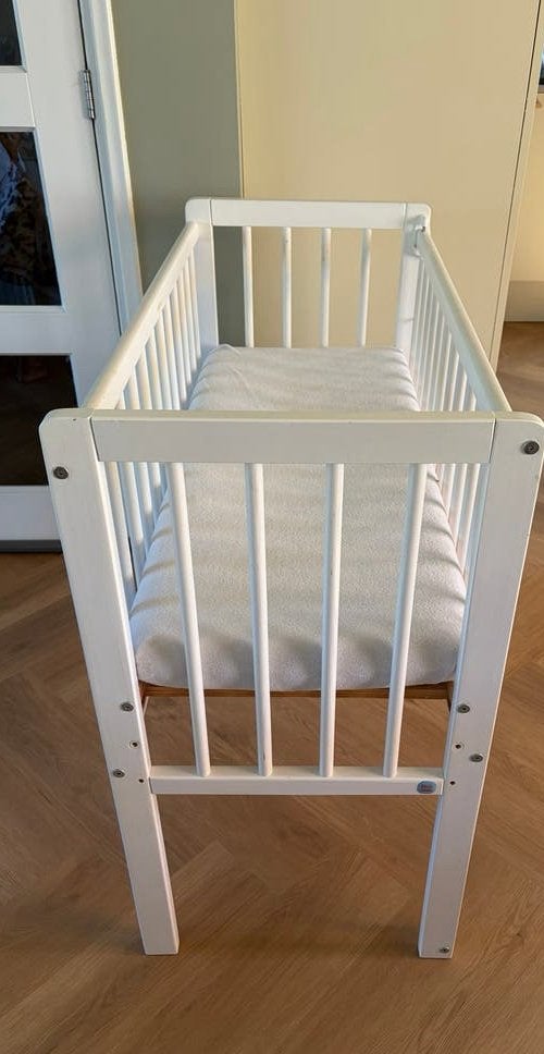 Witte Petite Amélie Wieg/Co-sleeper met Matras, Ophalen, Gebruikt, Wieg