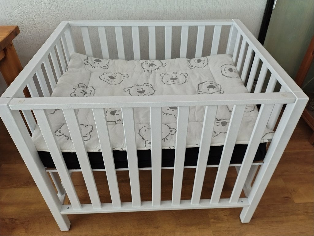 Babybox wit, Kinderen en Baby's, Ophalen, Gebruikt, Rechthoekig, In hoogte verstelbaar