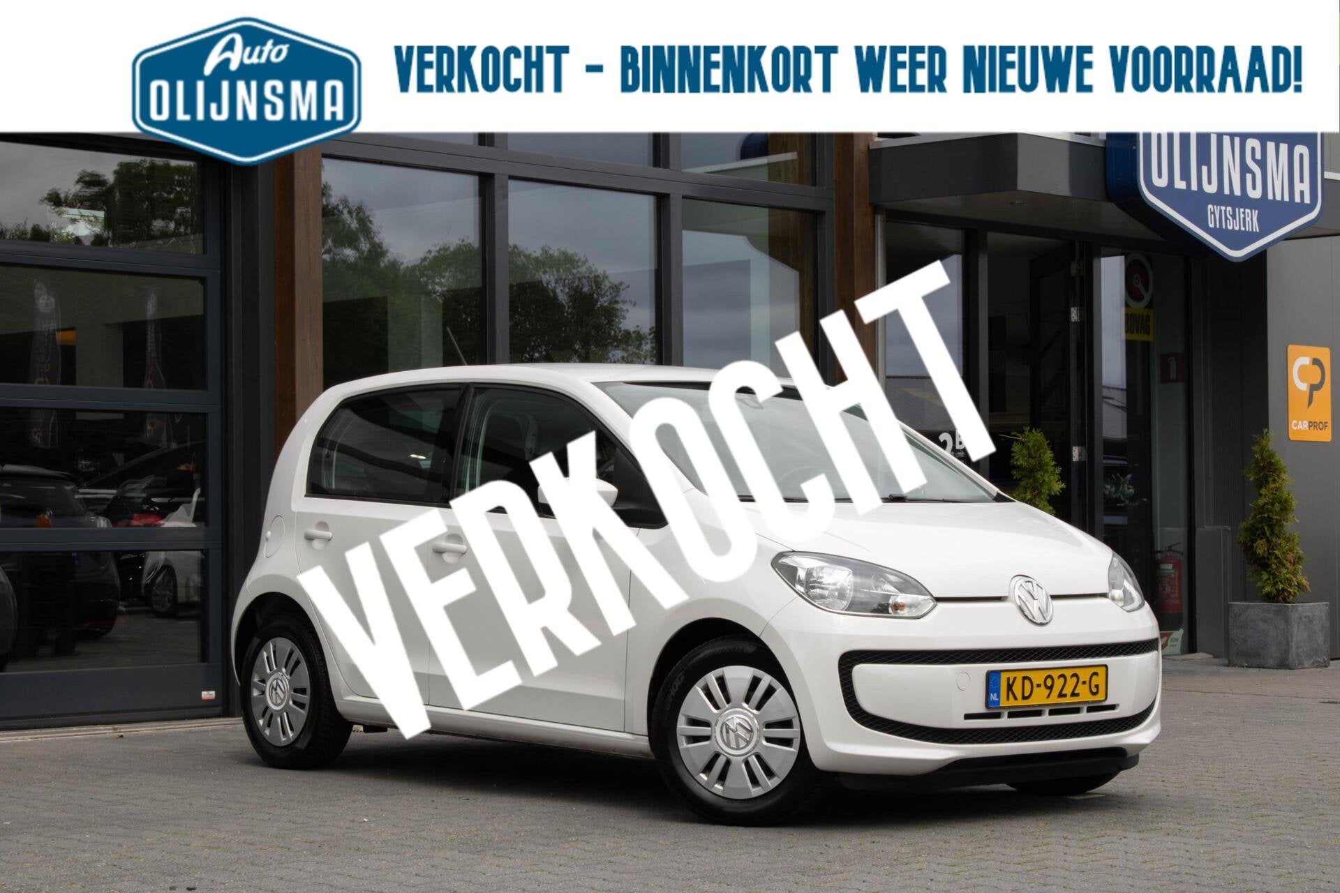 Volkswagen Up! 1.0 BMT move up!|Airco|5 Deurs|, Auto's, Voorwielaandrijving, Stof, Gebruikt, Wit