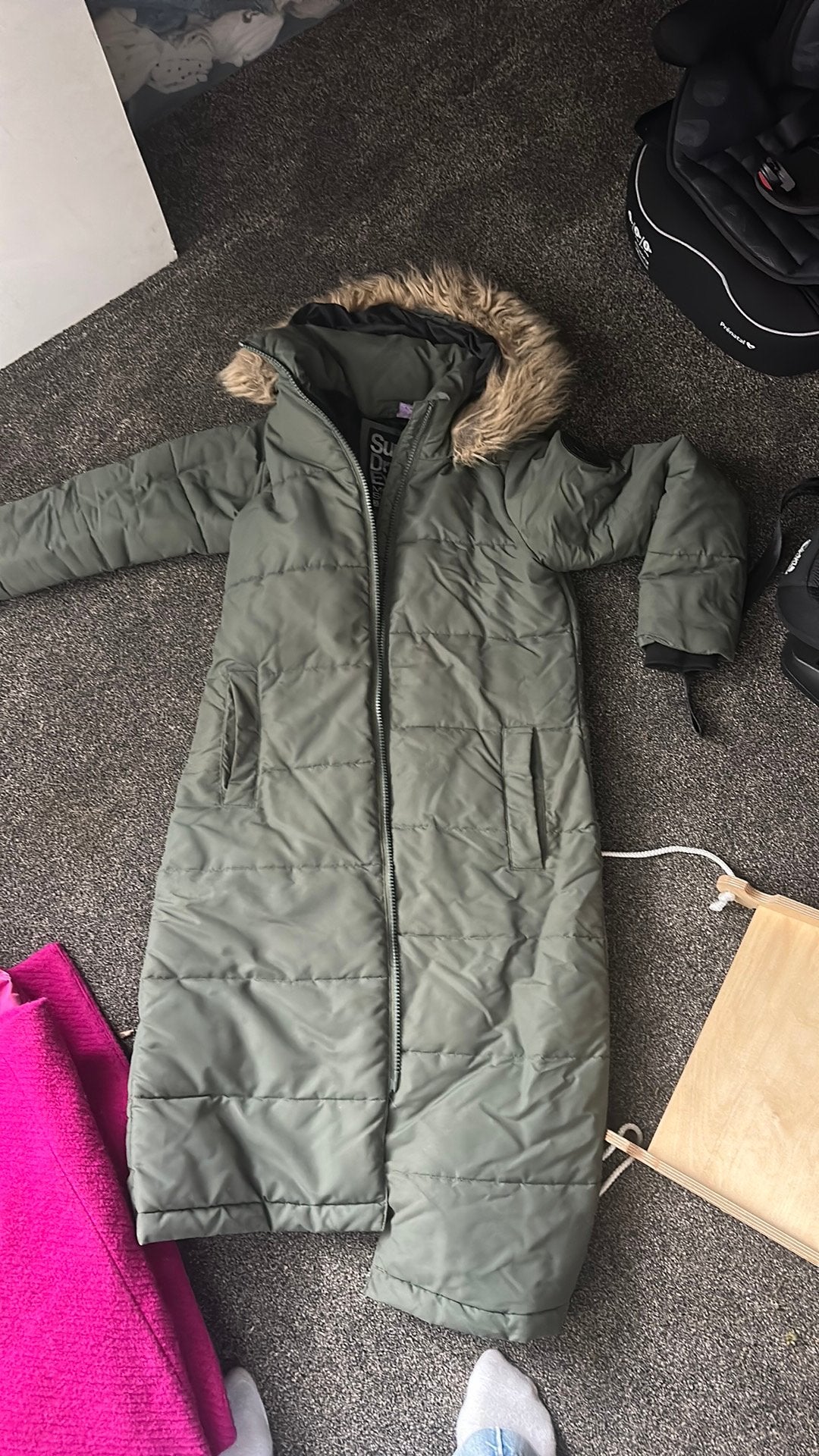 Superdry maat S, Ophalen, Zo goed als nieuw, Maat 36 (S), Groen