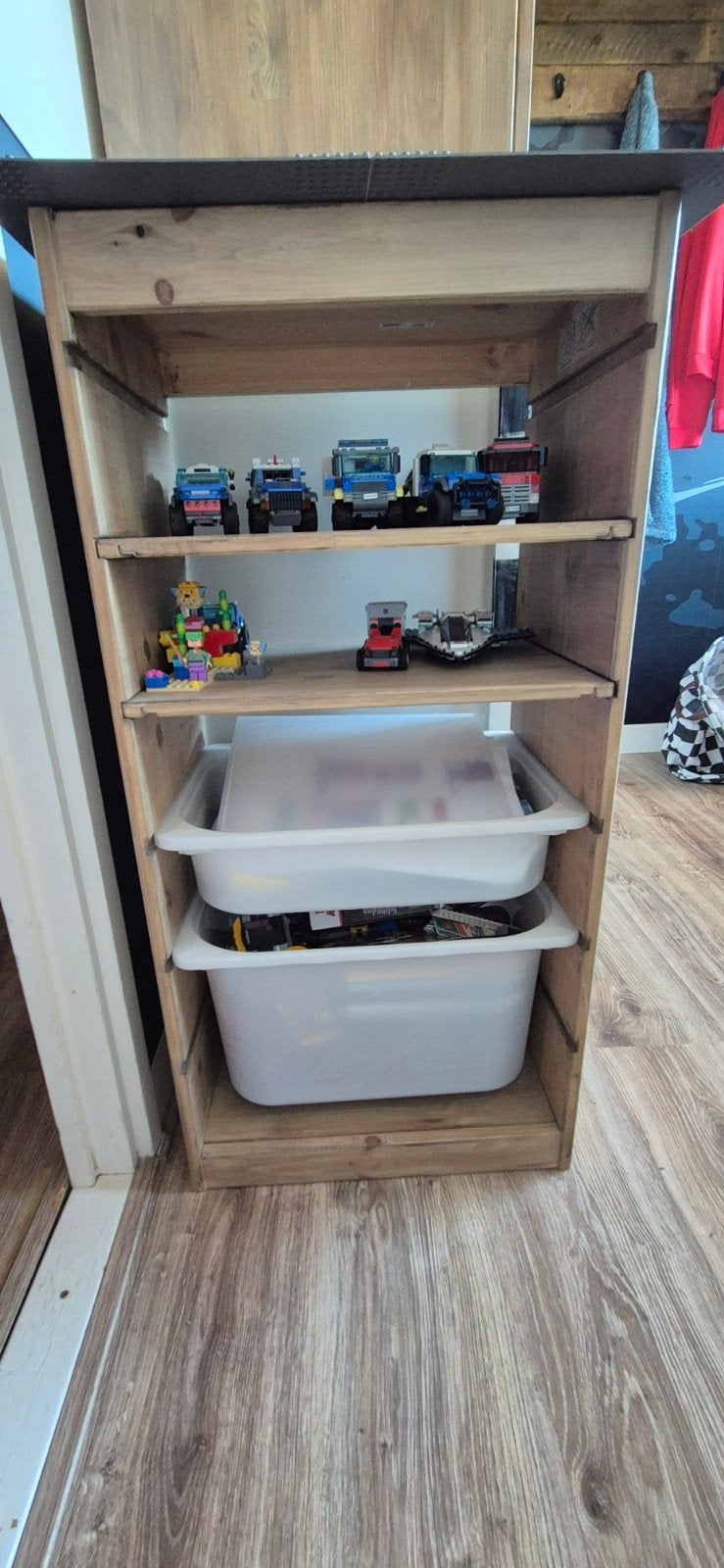 TROFAST kast met LEGO-bovenblad, Gebruikt, 50 tot 70 cm, 105 cm of meer, Ophalen of Verzenden
