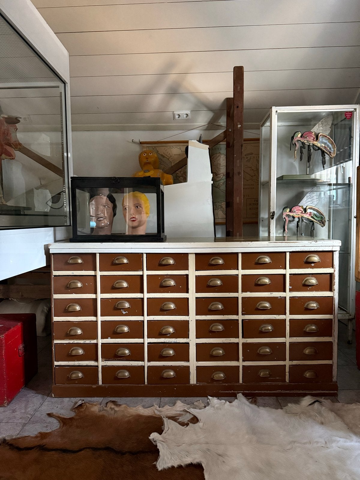 Vintage Ladekast / Toonbank Fietsenwinkel - Industrieel, Ophalen