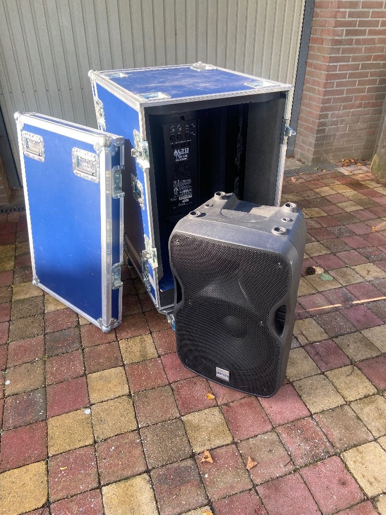 Alto TS115 actieve boxen in flightcase, Gebruikt, Speakerset, AUX-ingang, Ophalen
