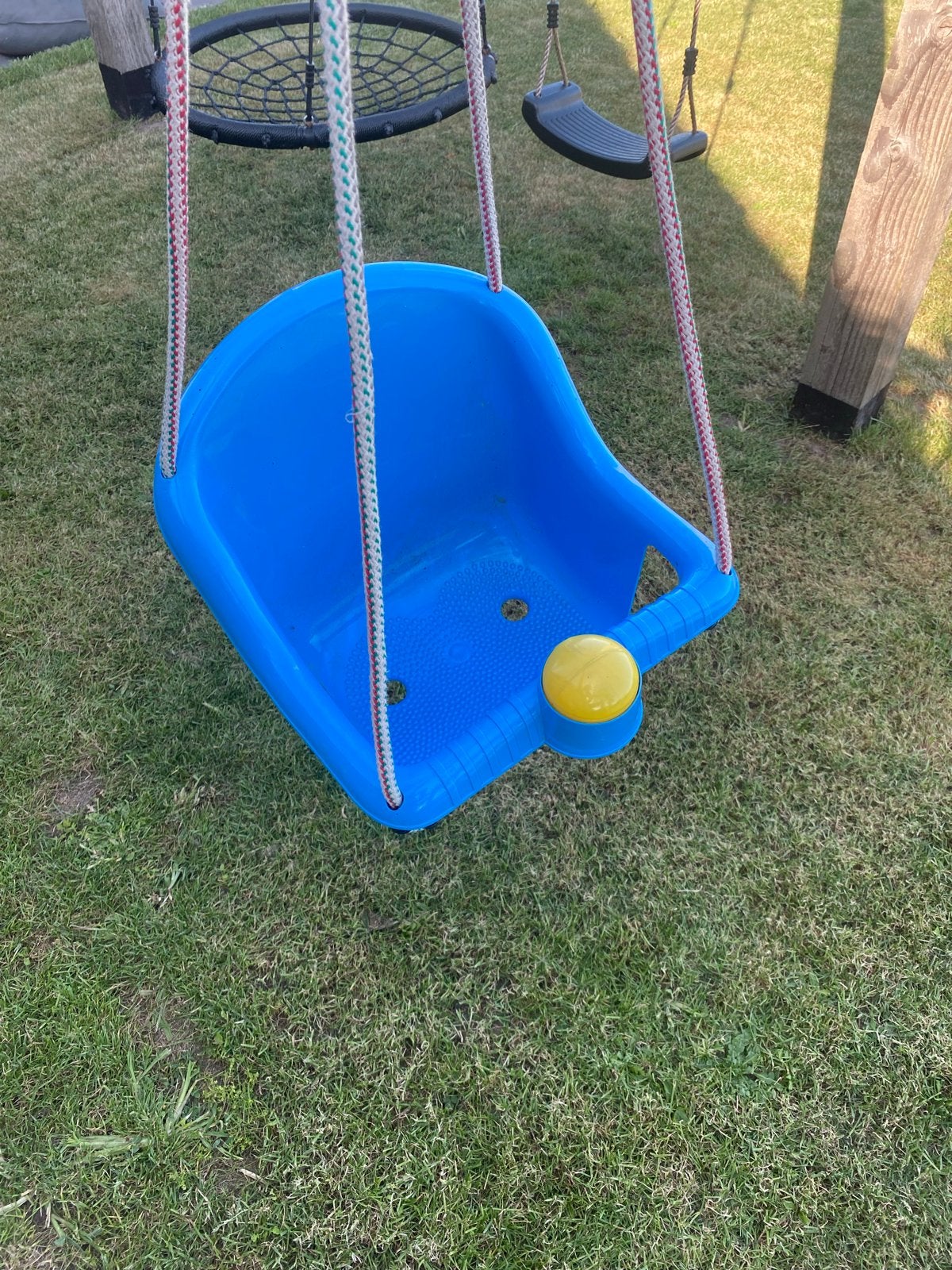 Blauwe babyschommel voor speeltuin of schommelset, Ophalen, Gebruikt, Schommel