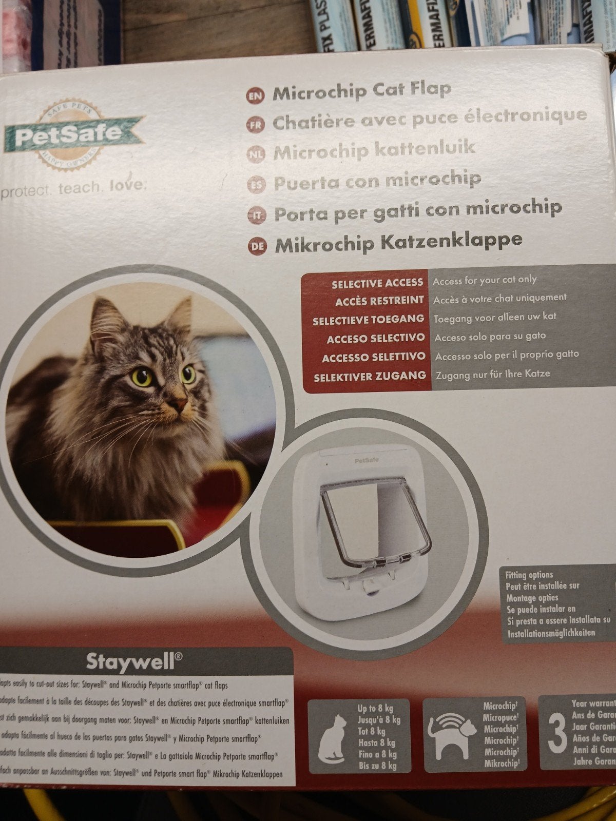 Kattenluik petsafe microchip, Ophalen