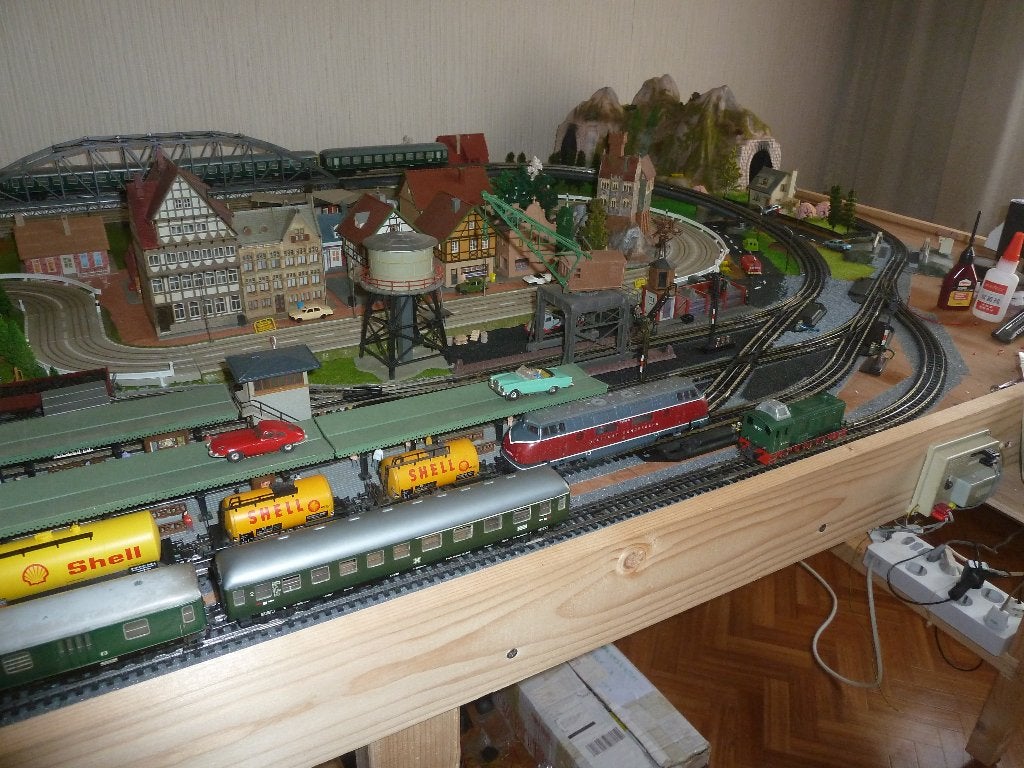 Trix trein modelspoor en autobaan faller ., Hobby en Vrije tijd, Gelijkstroom, Trix, Ophalen of Verzenden, Gebruikt