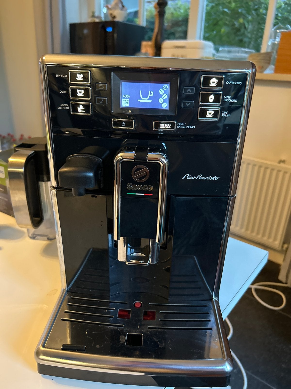 Saeco PicoBaristo SM5470/10 Volautomatische Espressomachine, Afneembaar waterreservoir, Gebruikt, Espresso apparaat, 10 kopjes of meer