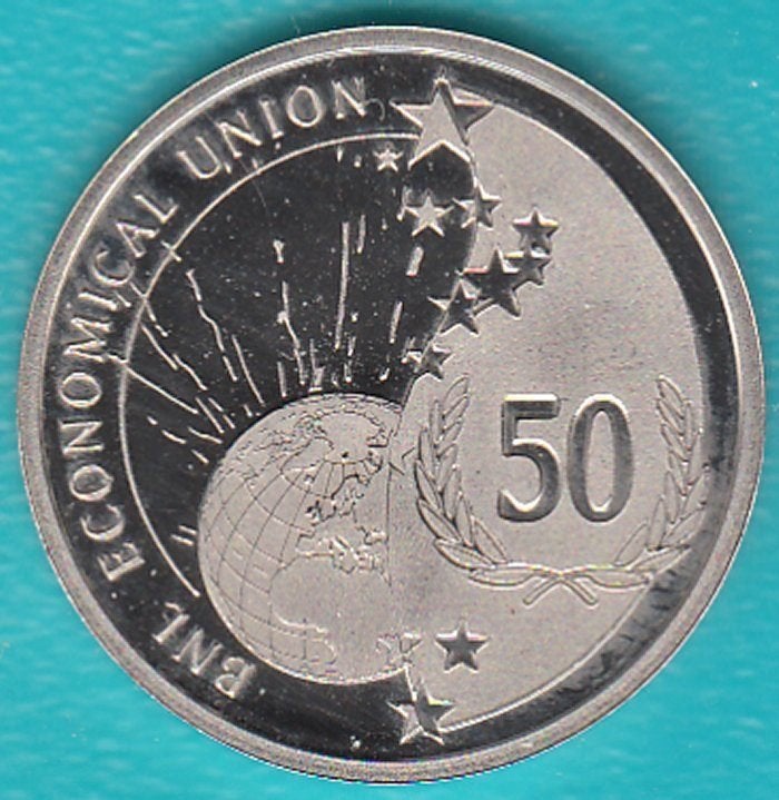 Penning uit BeNeLux set 2008 BU kwaliteit in munthouder, Ophalen of Verzenden, Overige materialen, Nederland