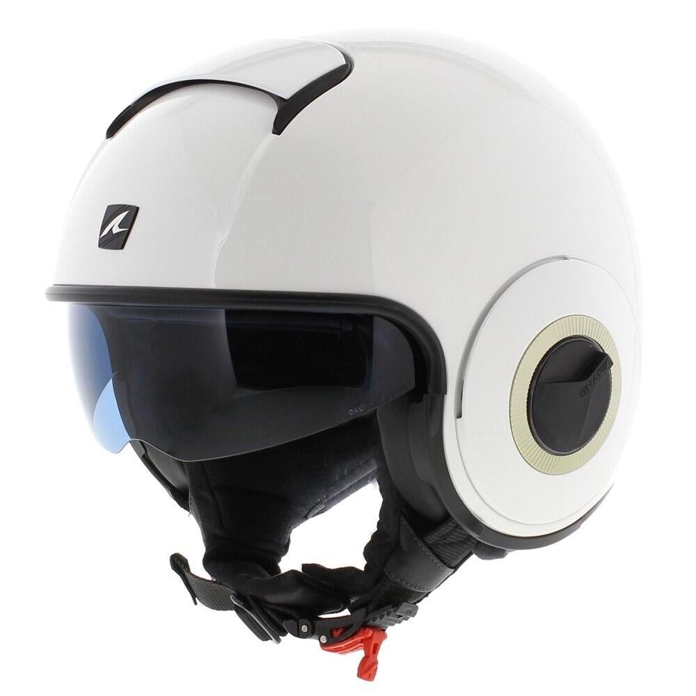 Shark helm, W01 Jethelm Nano wit - Maat M, Ophalen of Verzenden, Jethelm, Shark