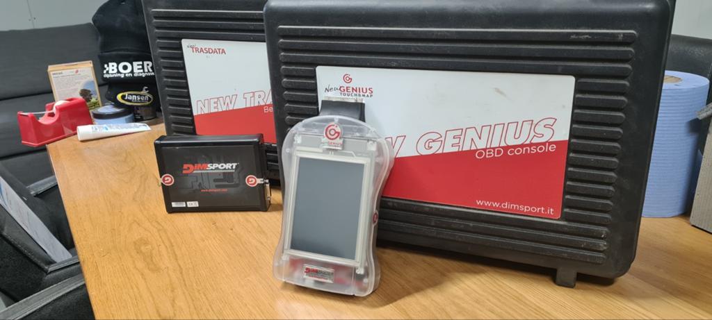Dimsport New Genius OBD Console & Trasdata ECU Programmeur, Auto diversen, Tuning en Styling, Ophalen of Verzenden