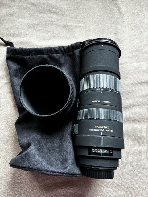 Sigma 150-500mm f/5-6.3 APO DG OS HSM telelens, Ophalen, Gebruikt, Sigma, Telelens