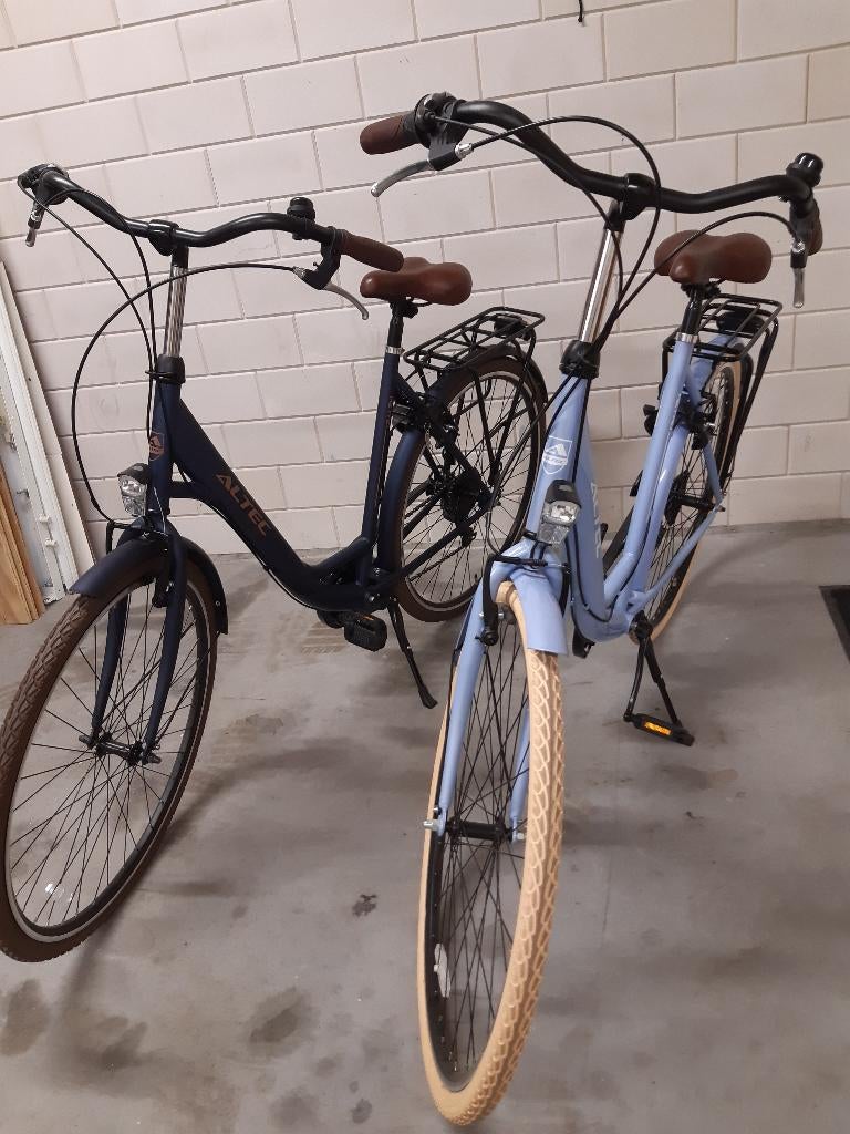1 nieuwe (camping) fiets lichtblauw met 5 versnellingen, Fietsen en Brommers, Fietsen | Dames | Damesfietsen, 53 tot 56 cm, Velgrem