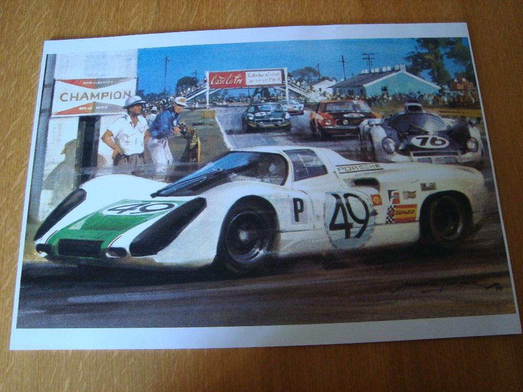 Porsche plaat 42-30 cm, Verzamelen, Ophalen of Verzenden, Nieuw, Auto's