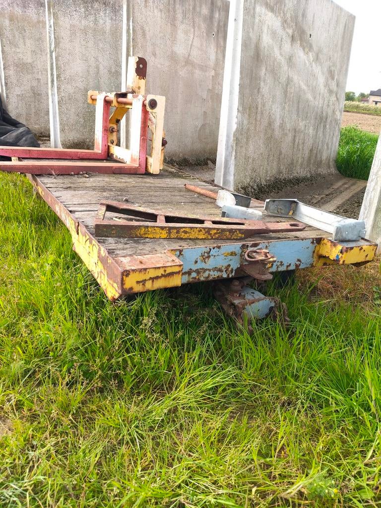 Platte wagen / industriële kar, Doe-het-zelf en Verbouw, Ophalen of Verzenden, Gebruikt