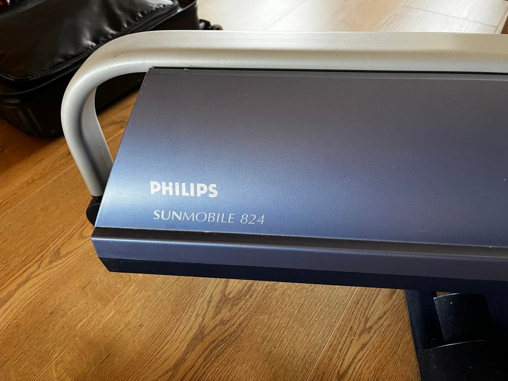 Philips Sunmobile 824 Zonnebank - Goede Staat, Ophalen, Gebruikt, Zonnebank enkelzijdig, Minder dan 10 lampen
