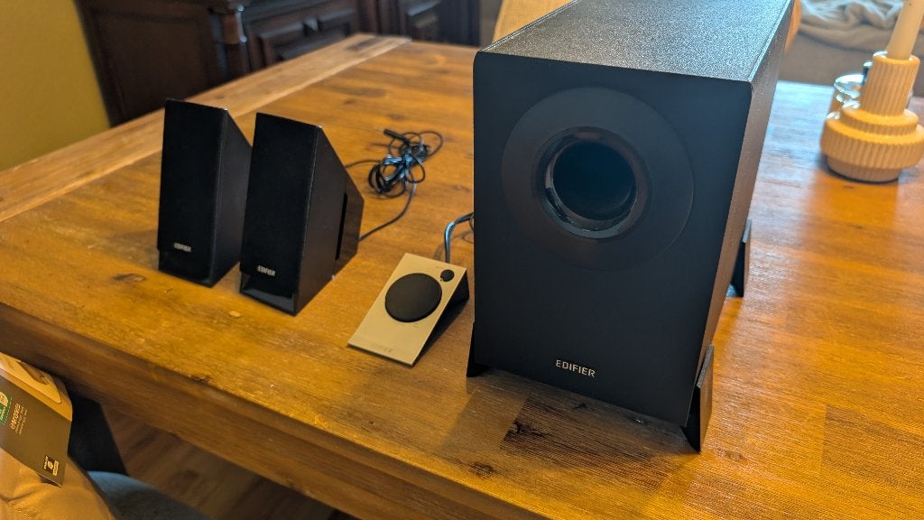 Edifier M1360 2.1 speaker set, Computers en Software, Pc speakers, Ophalen of Verzenden, Zo goed als nieuw, Audiokanaal 2.1, Edifier