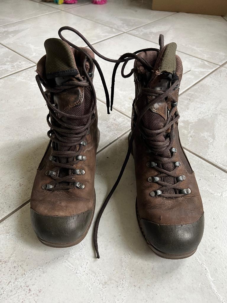 Gedragen paar Meindl 3544-10 legerschoenen maat 42Br 5, Verzenden, Gebruikt, Schoenen