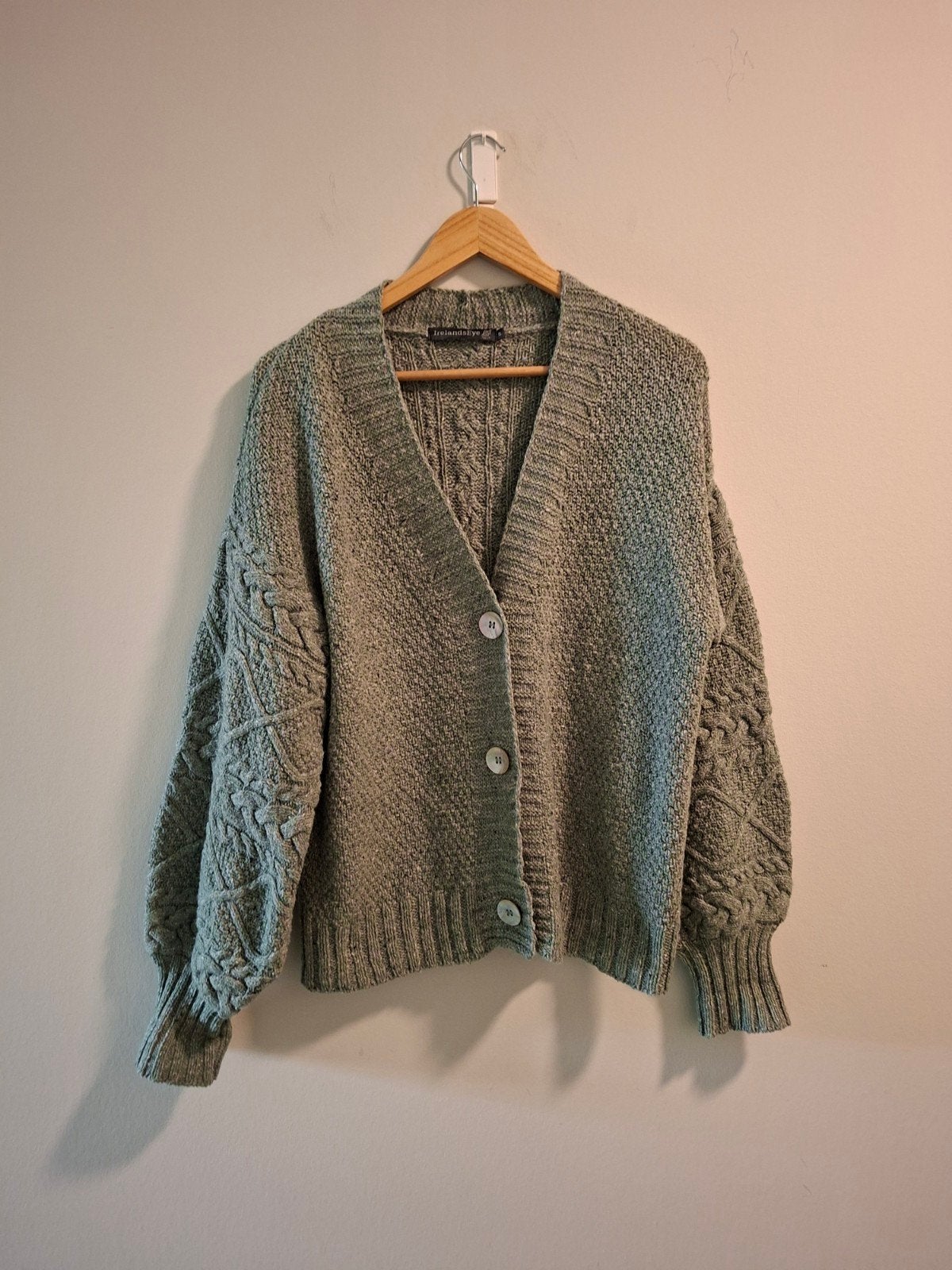 Irelands Eye Cashmere Zijden Cardigan Maat S, Blauw, Maat 36 (S), Gedragen, Irelands Eye
