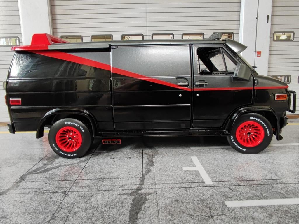 GMC Van A-team Greenlight 1:18, Ophalen of Verzenden, Zo goed als nieuw, Auto, Overige merken