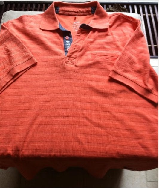 Heren polo Human Nature mt XL N.T.R Oranje, Maat 56/58 (XL), Oranje, Ophalen of Verzenden, Zo goed als nieuw