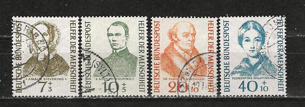 BRD 222-225, Ophalen of Verzenden, BRD, Gestempeld