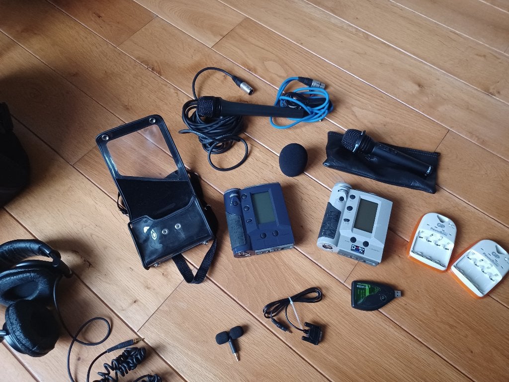 Tas met complete professionele audio opnameset - zgan, Ophalen of Verzenden, Zo goed als nieuw, Studiomicrofoon